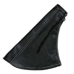 Handbrake cover black, leather