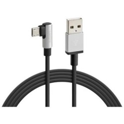 Micro USB juhe 100cm, pööratud otsik 90ø