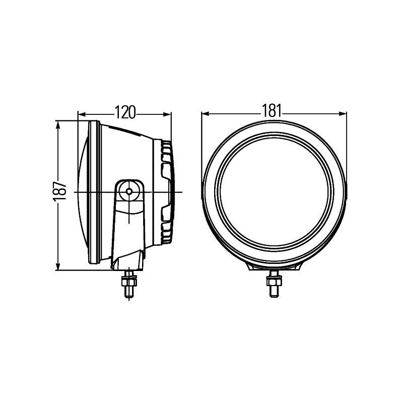 Hella Luminator Comapct Светодиодная фара дальнего света