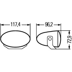 Hella FF50 high beam headlight kit 12,5