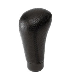 Gear knob black, leather