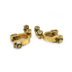 Battery terminals 2 pcs, brass