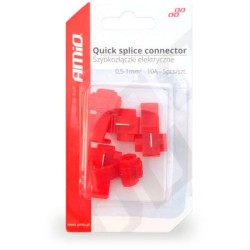 High-speed connector 0,5-1mm2, 10A, 5pcs, red