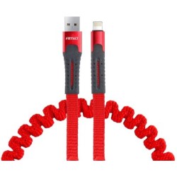 Charging cable Apple+USB, 120cm, red