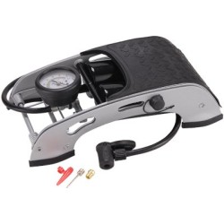 Reinforced foot pump 2-cylinder