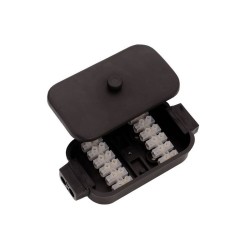 Junction box for wiring, 12 terminals