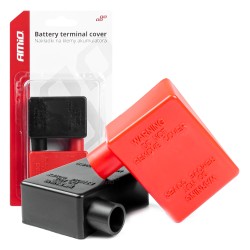Battery terminal covers 2pcs black,red