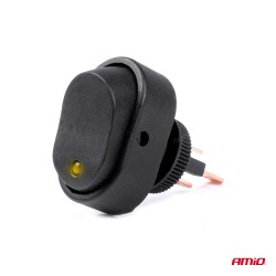 Ellips ON/OFF switch, 12/24V, 30A, yellow