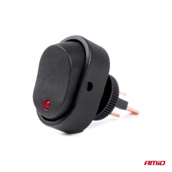 Ellips ON/OFF switch, 12/24V, 30A, red