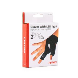 Waterproof gloves with LED lights