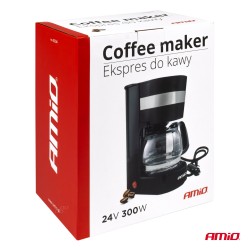 3-6 cups coffee maker 650ml, 24V, 300W
