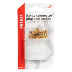 Set of 8 plugs and sockets