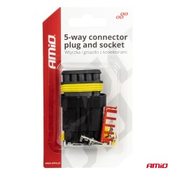 5-pin plug and socket set