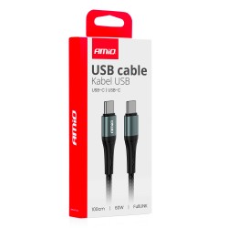 Charging cable USB-C USB-C 60W 100cm