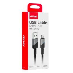Laadmidjuhe USB  Lightning 3A 100cm
