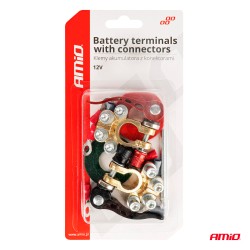 Battery terminals set with quick release 4 terminals