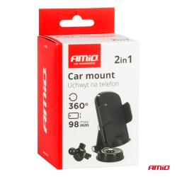 Phone holder 2 mounts 360ørotatable