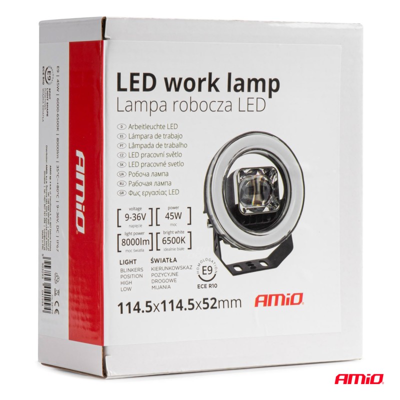 Work light 45W 6500K 8000lm 9-36V