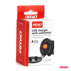 Laadija 2x USB-C voltmeter taustavalgus