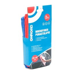 Microfiber cleaning cloths 2 pcs 40x40cm