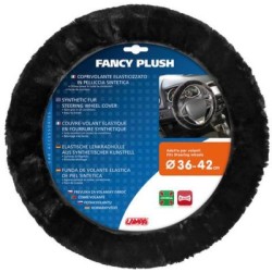 Universal elastic steering wheel cover, black