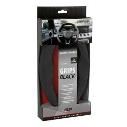 Wheel covers 2 pcs microfibre black