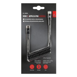 Charging cable USB-C-Apple 8pin100cm black