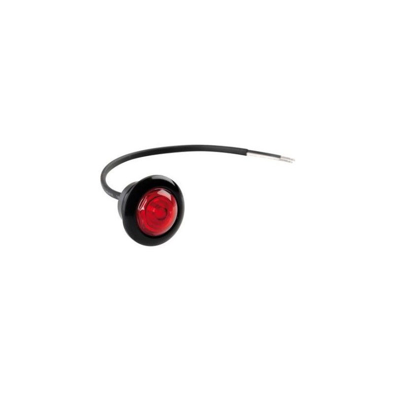 Recessed led luminaire, 12/24V, red, E