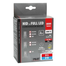 Led lamp 2pcs, 12/24V HID D1S-D1R, 35W