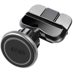 Magnetic phone holder with CD slot attachment