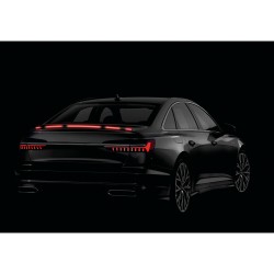 Карбоновая наклейка на спойлер LED 12v красный