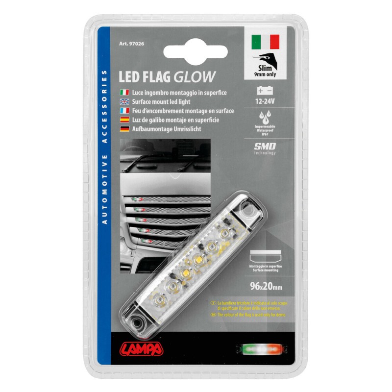 Led valgusti 12/24V, 6 SMD,rohel-pun-val