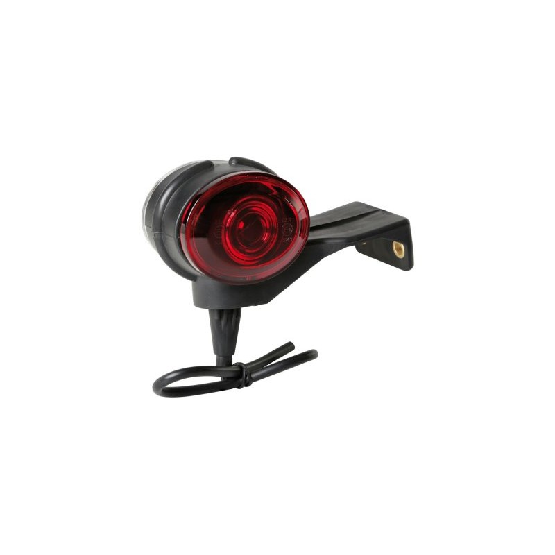 Fibre optic light ,2 led white/red,24V copper