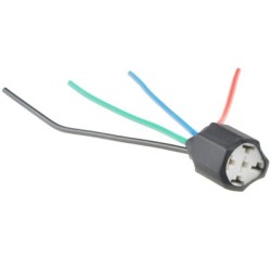 Relay 4 end socket with cable 140mm