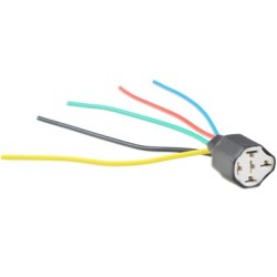 Relay 5 end socket with cable 130mm