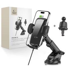 Держатель для телефона и зарядное устройство Tech-Protect