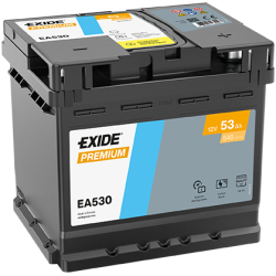 Exide Premium 53Ah540A 207x175x190-+