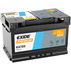 Exide Premium 72Ah720A 278x175x175-+
