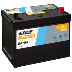 Exide Premium 75Ah630A 260x170x222-+