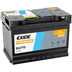 Exide Premium 77Ah760A 278x175x190-+
