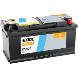 Exide Excell 110Ah 850A 394x175x190-+