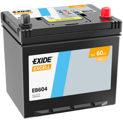 Exide Excell 60Ah 390A 230x172x220-+