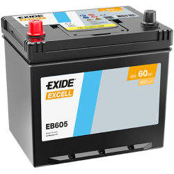 Exide Excell 60Ah 390A 230x172x220+-