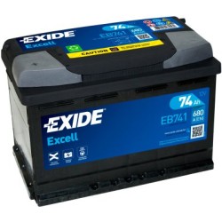 Exide Excell 74Ah 680A 278x175x190+-