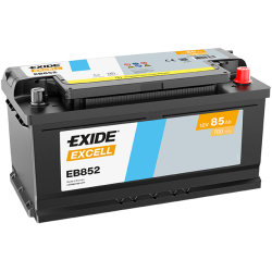 Exide Excell 85Ah 760A 353x175x175-+