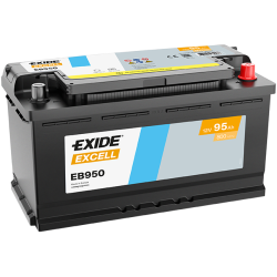 Exide Excell 95 Ah 800A 353x175x190-+