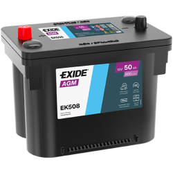 Exide AGM 50Ah 800A 260x173x206-+