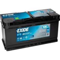 Exide EFB 105Ah 950A 392x175x190-+