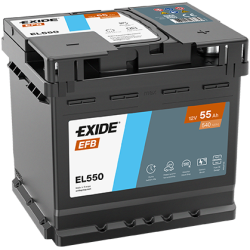 Exide EFB 55Ah 540A 207x175x190-+