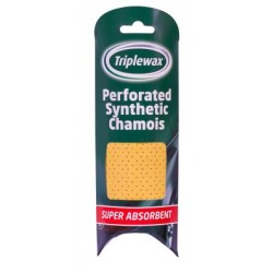 Perforated synthetic chamois leather